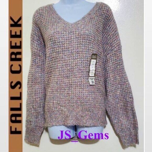 NewSweater Plus 3X Hi Low Ombre Fuzzy Knit - Picture 1 of 16